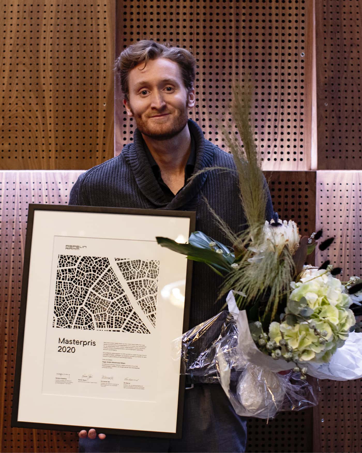 <p>Med sin masteroppgave om kunstig intelligens og arkitektur stakk Hugo André Mowinckel Nilsen av med Aspelin Ramm-prisen 2020.</p>